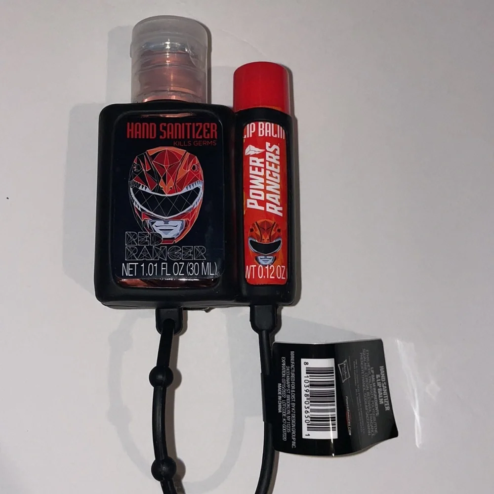 Power Rangers kids Hand Sanitizer & Lip Balm Set Gift Party favor Collector